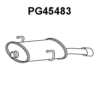 Rear Muffler (PG45483)