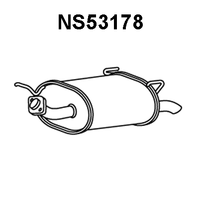 Rear Muffler (NS53178)