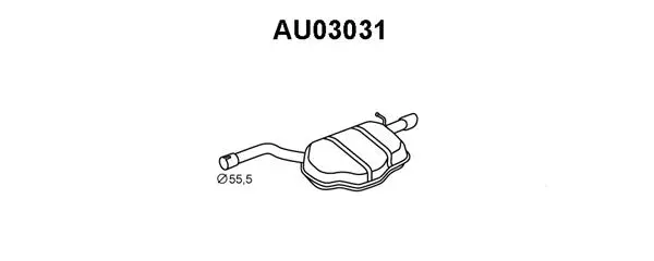 Rear Muffler (AU03031)