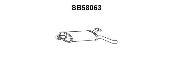 Rear Muffler (SB58063)