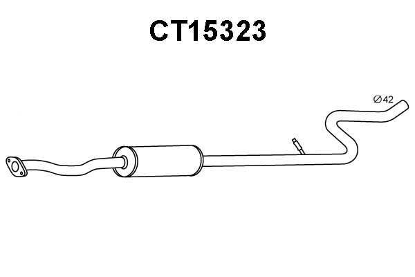 Front Muffler (CT15323)