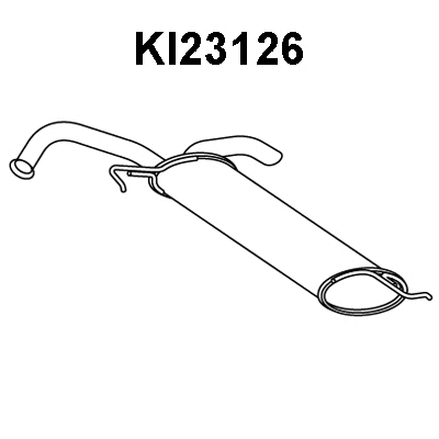 Rear Muffler (KI23126)