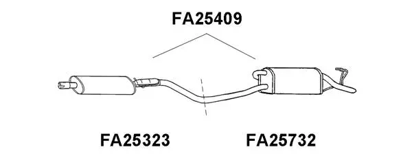 Rear Muffler (FA25409)