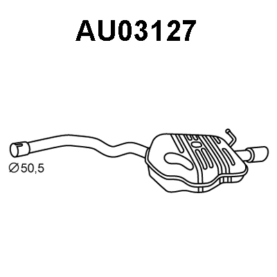 Rear Muffler (AU03127)