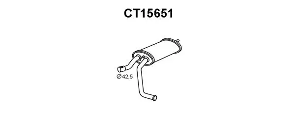 Rear Muffler (CT15651)