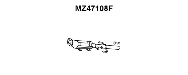 Soot/Particulate Filter, exhaust system (MZ47108F)