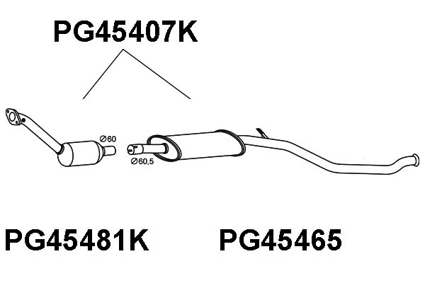 Catalytic Converter (PG45407K)