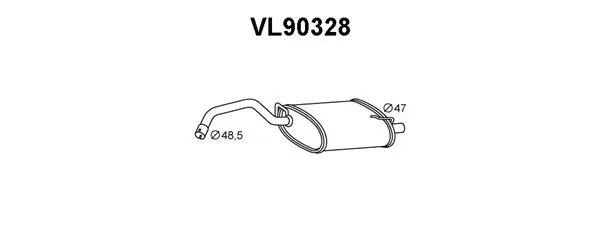 Rear Muffler (VL90328)