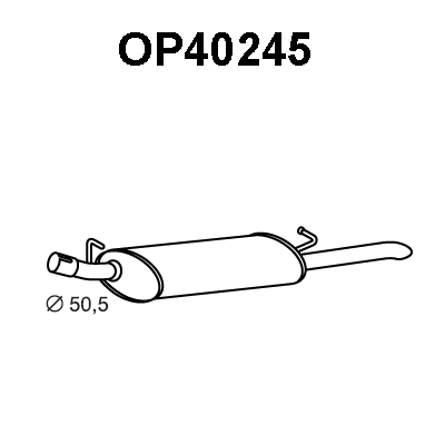 Rear Muffler (OP40245)