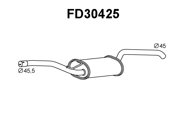 Rear Muffler (FD30425)