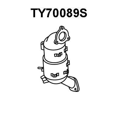 Soot/Particulate Filter, exhaust system (TY70089S)