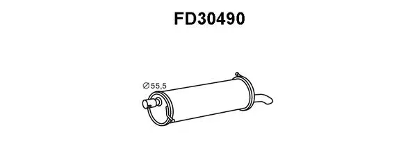 Rear Muffler (FD30490)