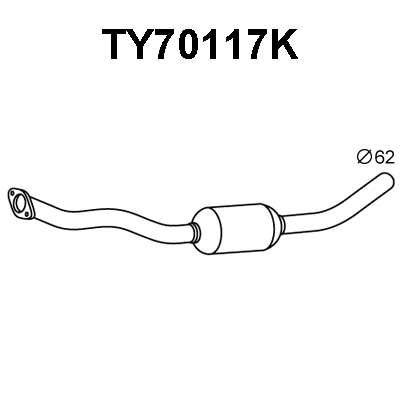 Catalytic Converter (TY70117K)