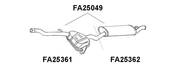 Rear Muffler (FA25049)