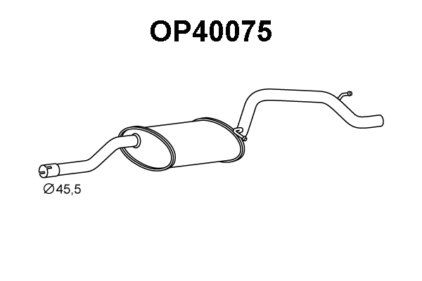Rear Muffler (OP40075)