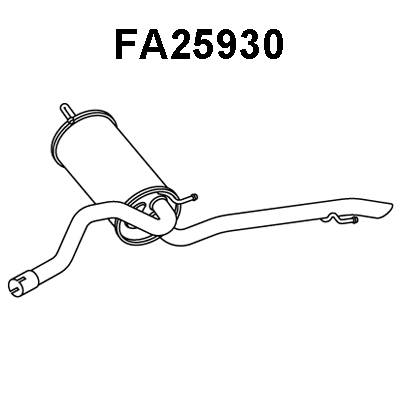 Rear Muffler (FA25930)