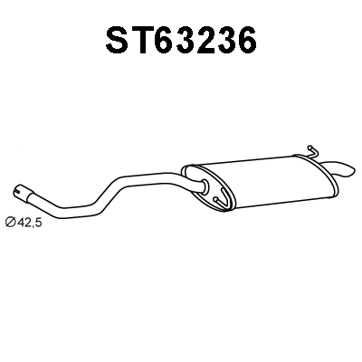 Rear Muffler (ST63236)