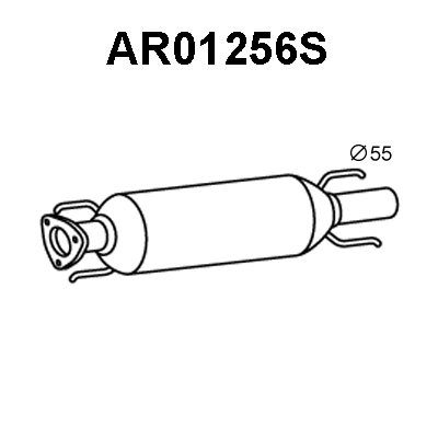 Soot/Particulate Filter, exhaust system (AR01256S)