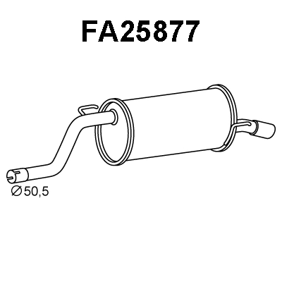 Rear Muffler (FA25877)