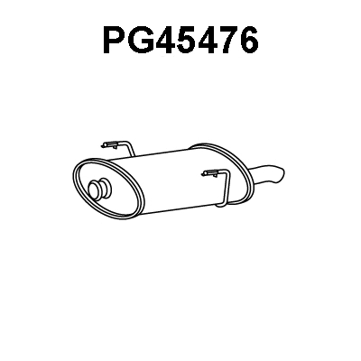 Rear Muffler (PG45476)