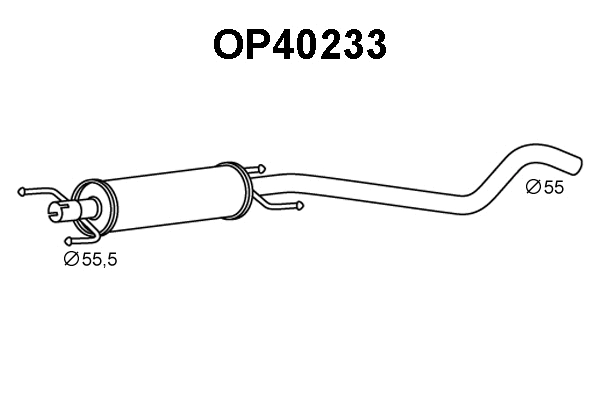 Front Muffler (OP40233)