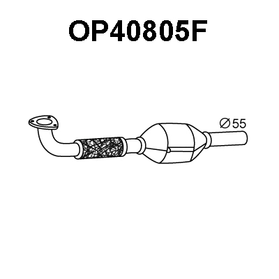 Soot/Particulate Filter, exhaust system (OP40805F)