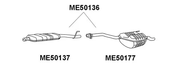 Front Muffler (ME50137)