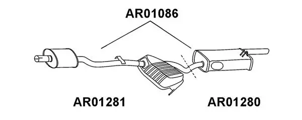 Rear Muffler (AR01086)