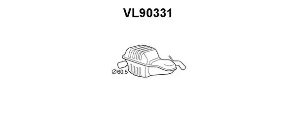 Rear Muffler (VL90331)