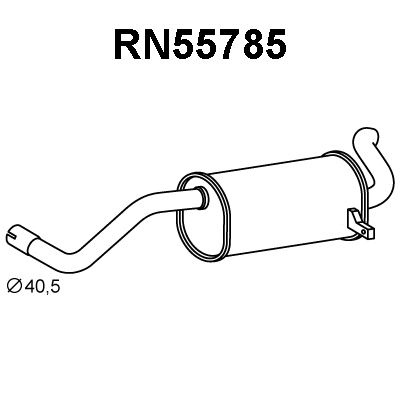 Rear Muffler (RN55785)