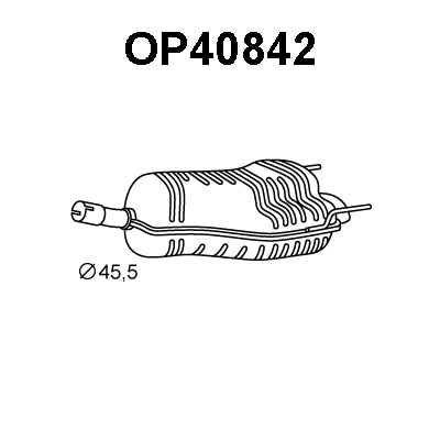 Rear Muffler (OP40842)