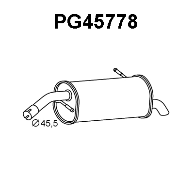 Rear Muffler (PG45778)