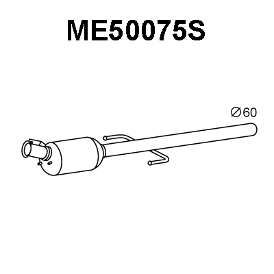 Soot/Particulate Filter, exhaust system (ME50075S)