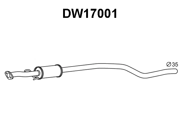 Front Muffler (DW17001)