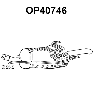 Rear Muffler (OP40746)