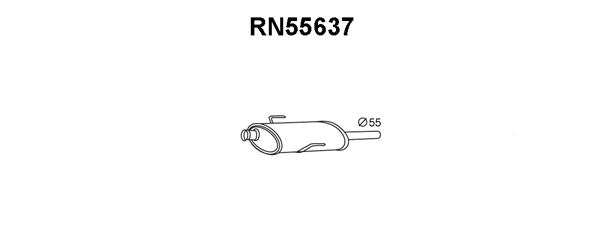 Front Muffler (RN55637)