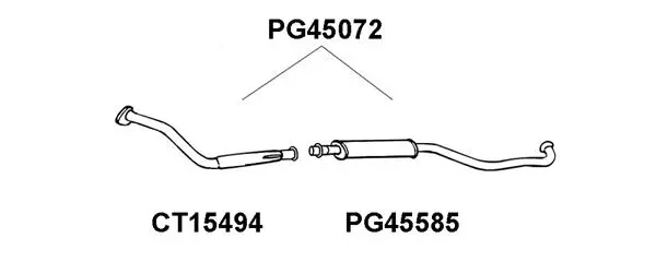 Front Muffler (PG45072)