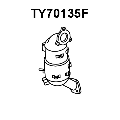 Soot/Particulate Filter, exhaust system (TY70135F)