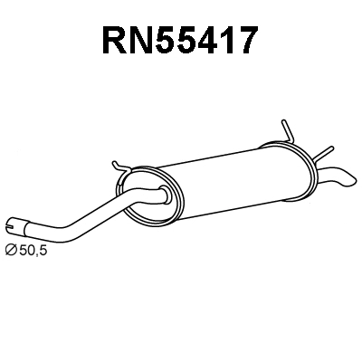 Rear Muffler (RN55417)