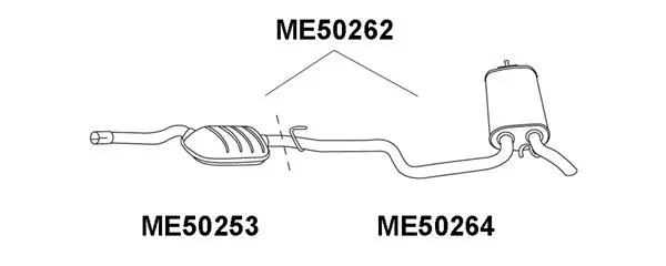 Rear Muffler (ME50264)