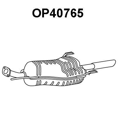 Rear Muffler (OP40765)