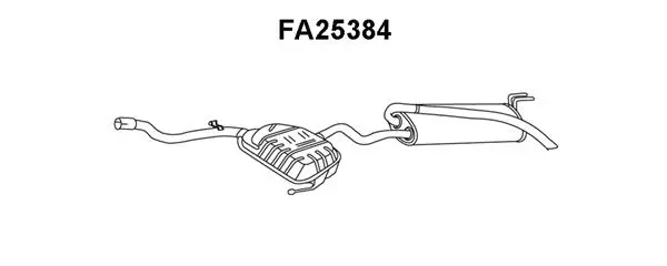 Rear Muffler (FA25384)