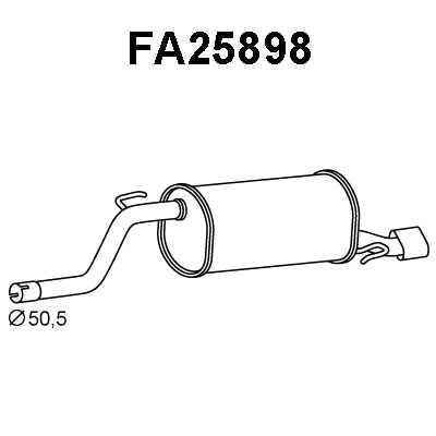 Rear Muffler (FA25898)