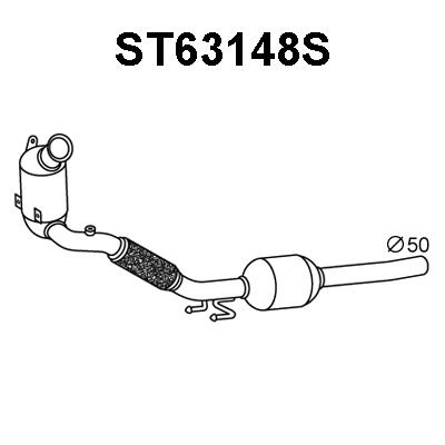 Soot/Particulate Filter, exhaust system (ST63148S)