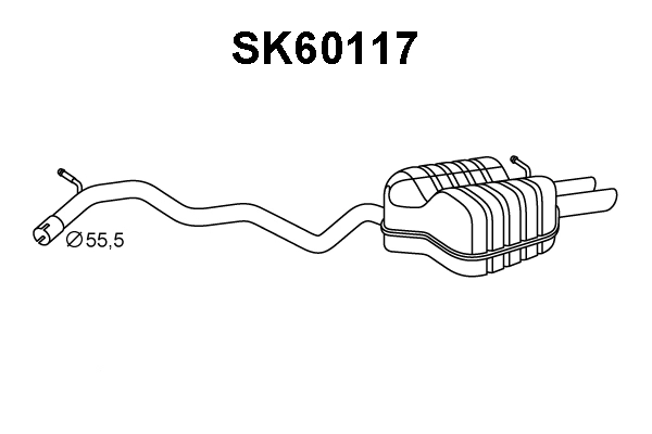 Rear Muffler (SK60117)