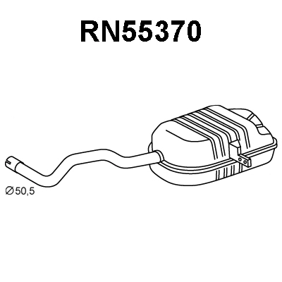 Rear Muffler (RN55370)
