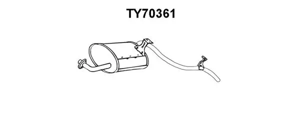 Rear Muffler (TY70361)