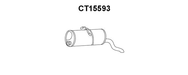 Rear Muffler (CT15593)