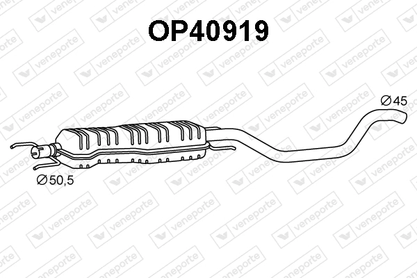 Front Muffler (OP40919)
