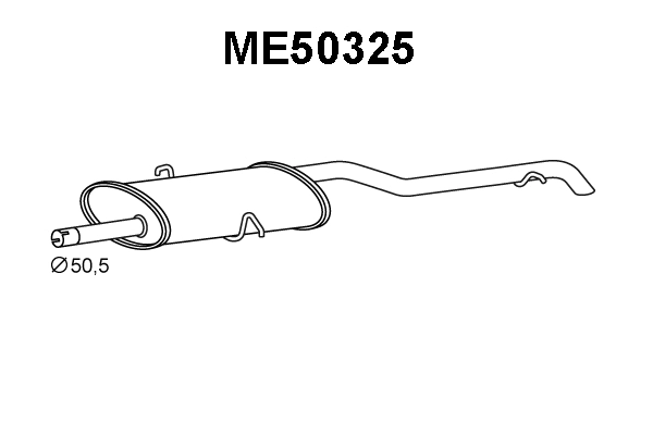Rear Muffler (ME50325)